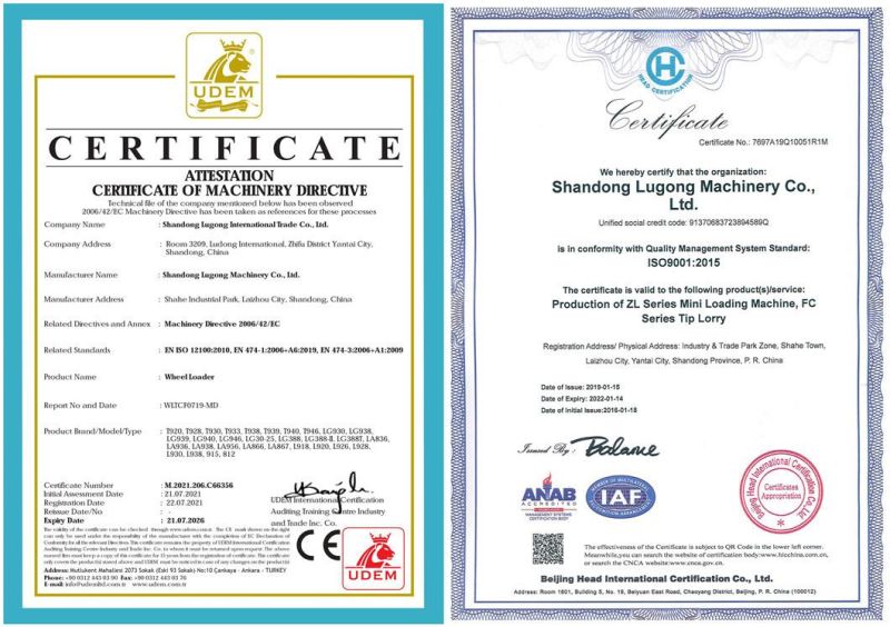 Export Air Brake Loaders with Customized Attachements for Food and Beverage Factory