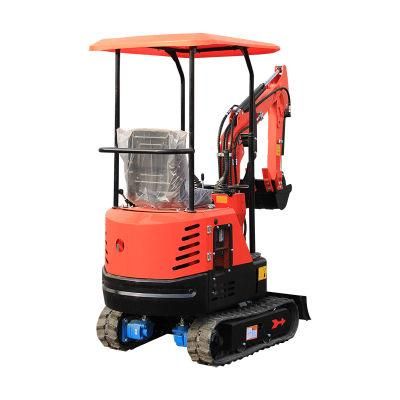 CE ISO EPA Crawler Hydraulic Small Excavators 1t Mini Digger Amphibious Excavators with Excavator Parts Factory with Kubota Engine