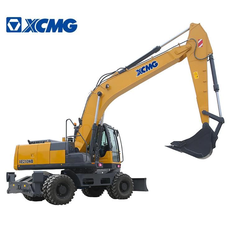 XCMG Official Factory 21 Ton 0.86m3 Digger Excavator Xe210wb China Top Brand New Hydraulic Wheel Excavator Machine for Sale