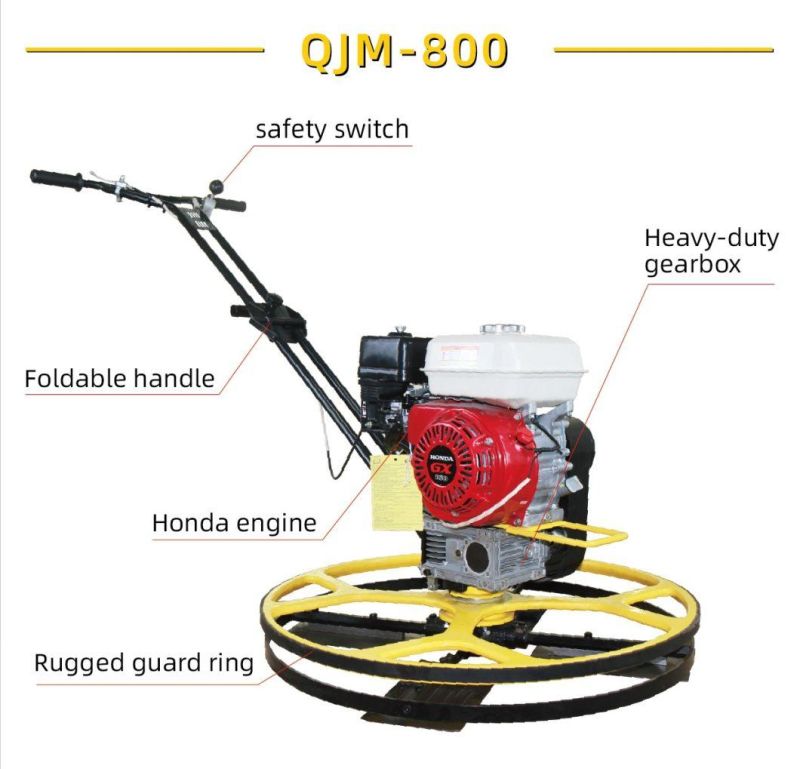 Manufacture Hand Push Gasoline Concrete Edger Trowel (QJM-800)