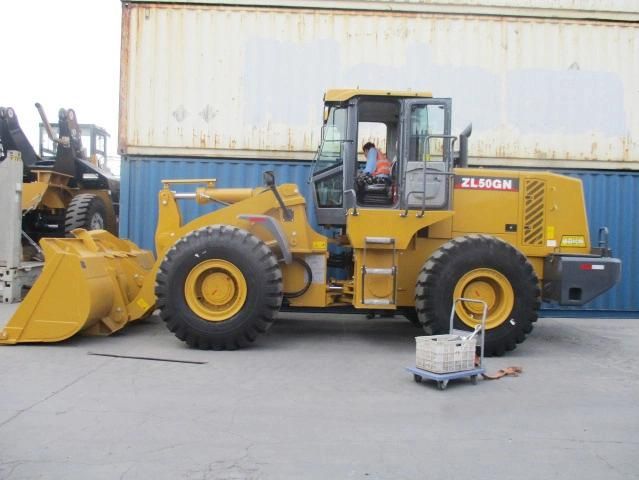 Small Wheel Loader 5ton with Blade Bucket