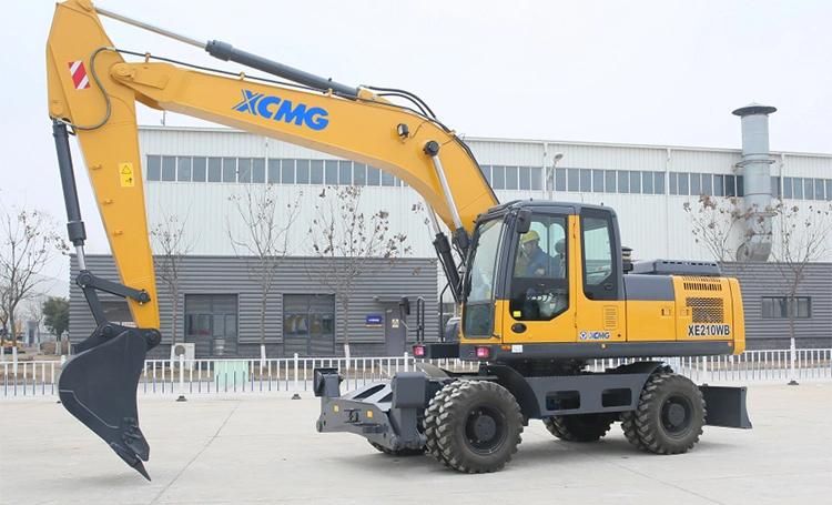 XCMG Official 21 Ton Hydraulic Wheeled Excavators Xe210wb