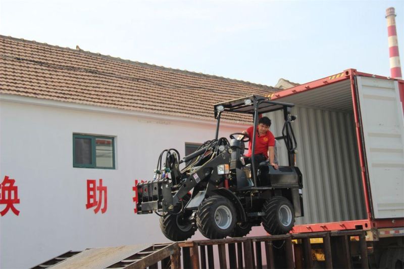 China 600kg Farm Agricultural Front End Bucket Small Mini Wheel Loader