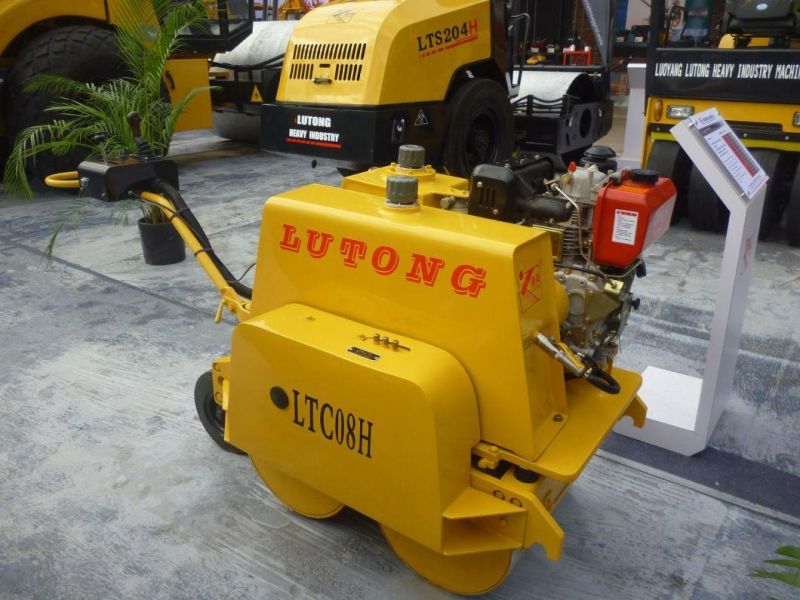 Lutong Vibratory/Static Roller Compactor 0.8 Ton Road Roller with Cheap Price