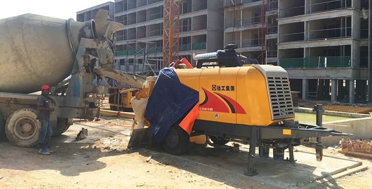 XCMG 82 Kw Trailer Mounted Concrete Pump Hbt5008K China Small Mobile Concrete Pump