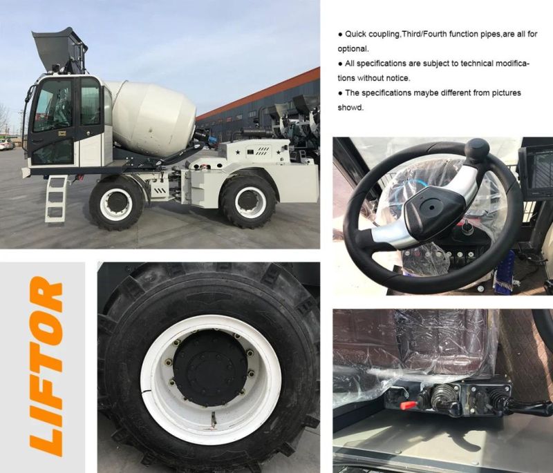 Profefessional Self Loading Portable Concrete and Mixer Self Load Cement Mixer Mini Truck Automatic Cement Mixer