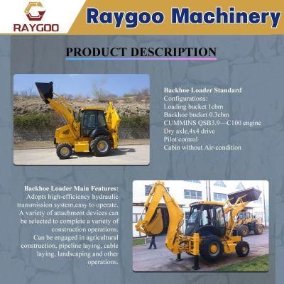 XCMG Chinese New Backhole Wheel Loader for Asphalt Industry Wz30-25 Mini Tractor Backhoe Loader with Factory Price