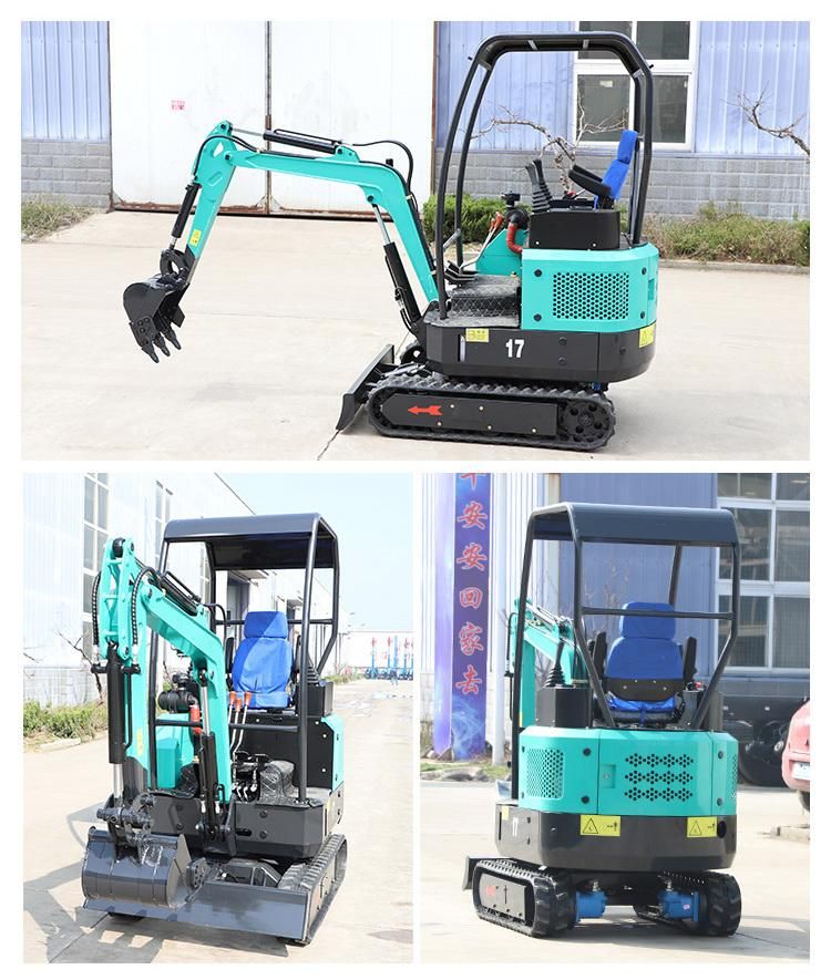 1 Ton 1.5 Ton 1.8ton Digger Mini Excavator with Attachment