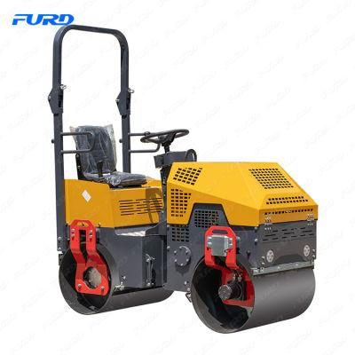 Tandem Steel Drum 1 Ton Vibration Compactor Road Roller Machine