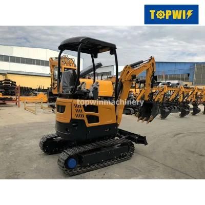 Hot Sale Mini 2000kg 2ton Farm Machine Crawler Excavator for Sale