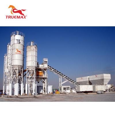 Hot Sale Truemax Mixing Concrete Machinery Cbp180s (HZS180) Portable Stationary Cement Mixer Concrete Batching Plant for Road Construction