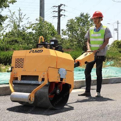 High Quality 500kg Walk Behind Single Drum Gasoline Engine Road Roller