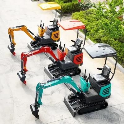 New Excavator Price 0.8 Ton 1 Ton 2 Ton 3 Ton Mini Excavator Digging Hydraulic Small Micro Digger Machine Prices for Sale