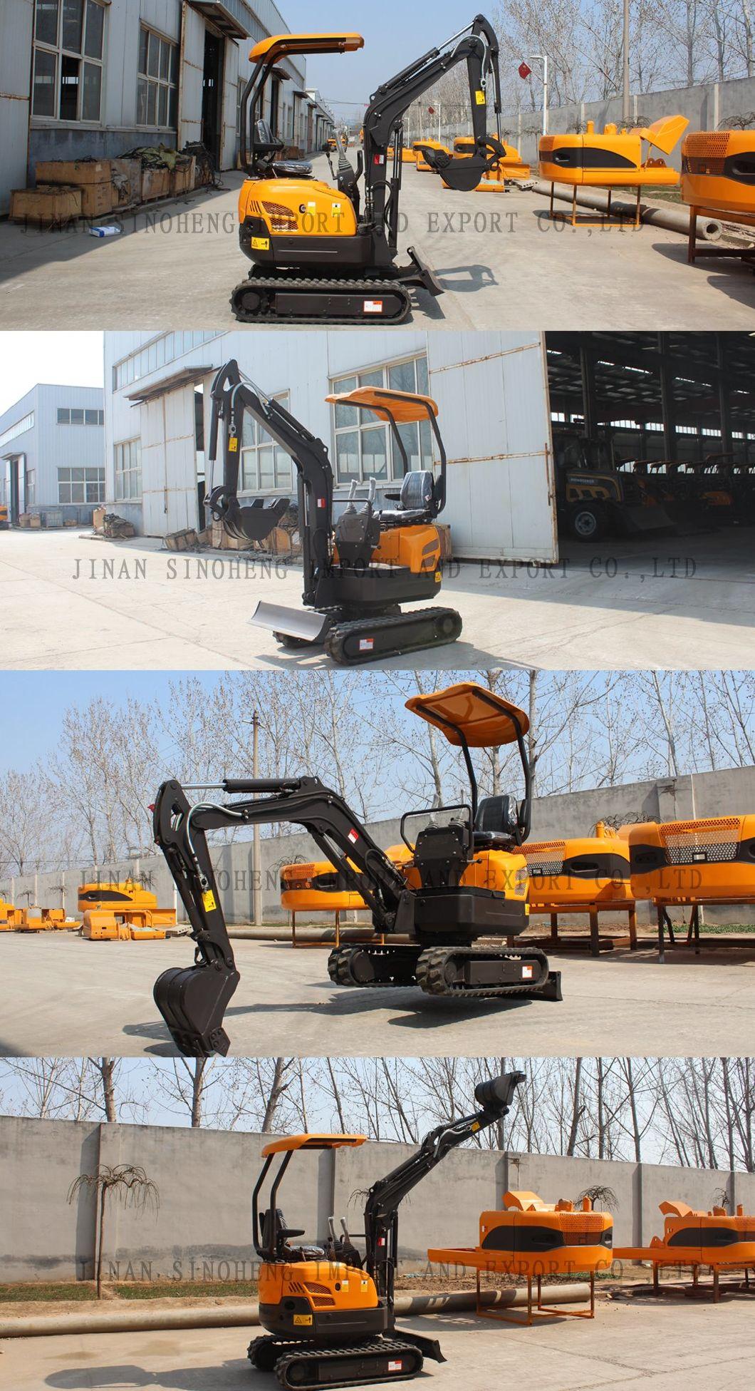 Mini Excavator Sh16 China Small-Scale Excavator Operating Weight 1.4t