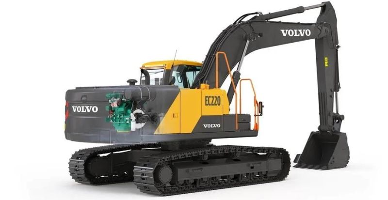 Volvo Ec220 22ton 1.2m3 Bucket Crawler Excavator