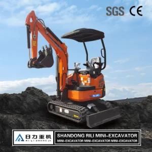 Easily Operate Mini Excavator CE/EPA/Euro 5 1.6ton Farm Garden Crawler Mini Small Micro Excavator for Sale