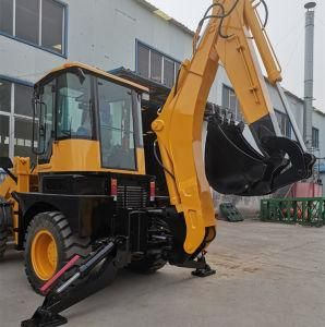 Largest Backhoe Loader 4X4 Wheel Loader Backhoe