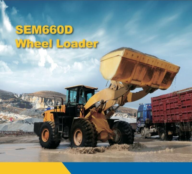 Hight Quality 6t Wheel Loader Sem 660d Loader for Sale