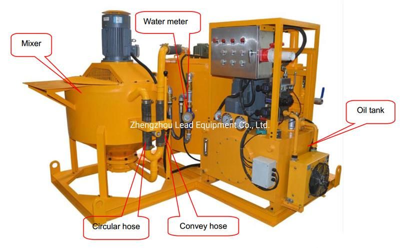 Bentonite Slurry Piston Cement Pump Grouting Machine for Slope Support