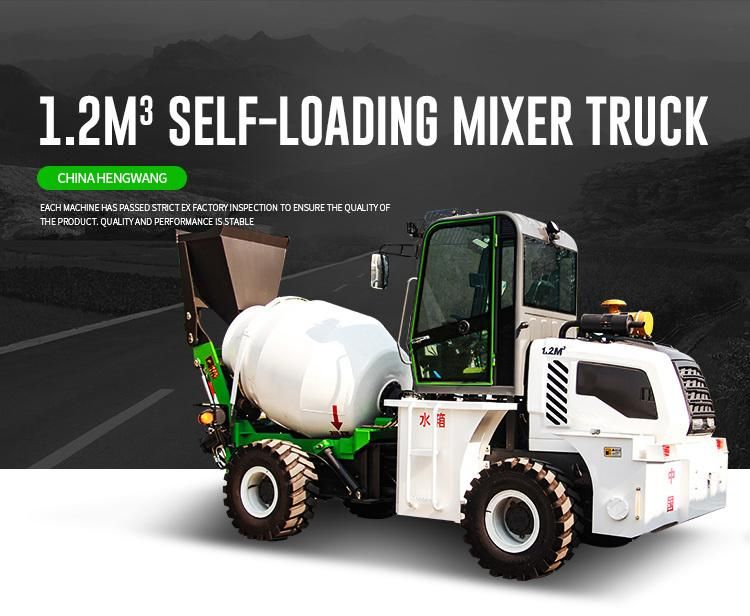 4X4 Drive 2.4m3 Concrete Mixer Truck