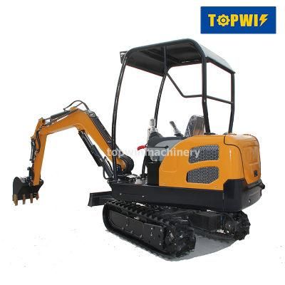 CE/EPA Approved Topwin Twe18 1ton Versatile Compact Mini Crawler Excavator for Garden