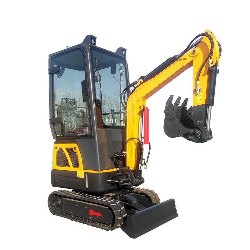 CE EPA China Hydraulic Mini Excavator 1.2ton with Closed Cabin for Sale