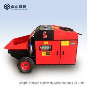 Working Long Time Electric Motor Concrete Pump Trailer