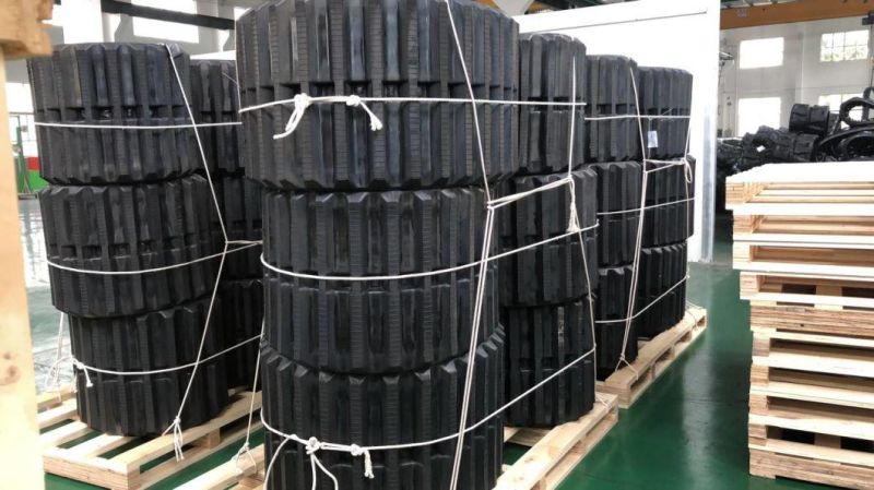 Rubber Tracks Mini Excavator Chassis Drive System Rubber Crawler Tracks Jcb Skid Steer Loader Undercarriage Rubber Track Pads