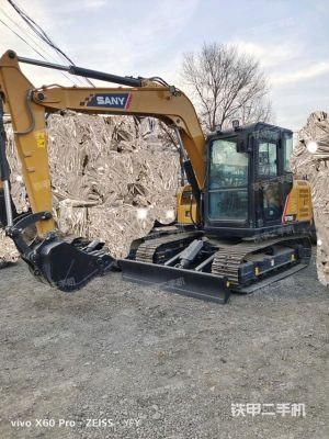 Used Mini Medium Backhoe Excavator Sany Sy75c Construction Machine Second-Hand