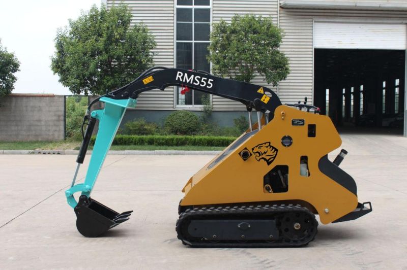 China Manufacture Wheel Multifunctional Mini Skid Steer Loader with Forest Mulcher Attachments