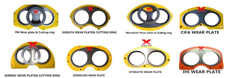 Concrete Pump Spectacle Wear Plate and Cut Ring