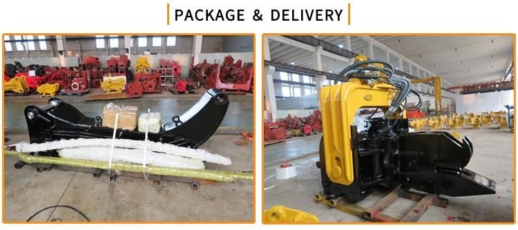 Excavator Hydraulic Sheet Piling Driver Vibro Hammer Pile Driving Machine