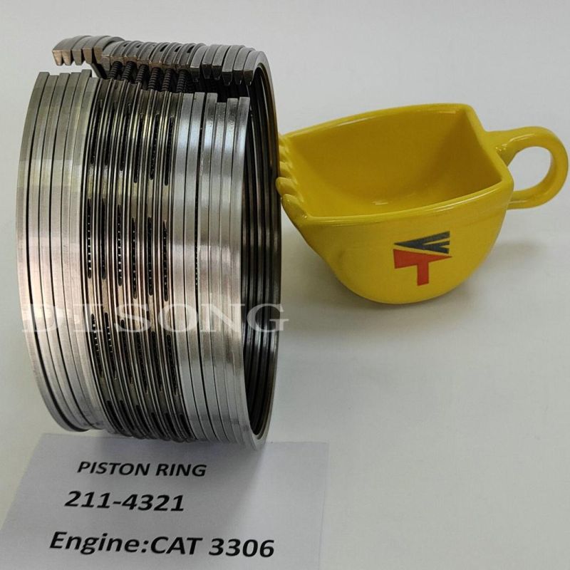 High Quality Diesel Engine Mechanical Parts Piston Ring 211-4321 for Excavator E330b Wheelloader 966f 966g Buildozer D6d D6g D6h Engine 3306 Generator Set