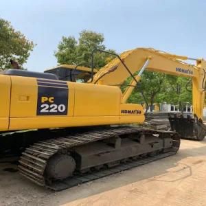 22ton Used Heavy Excavator Komatsu PC 220 for Sale/Second Hand Crawler Excavator Komaatsu PC220