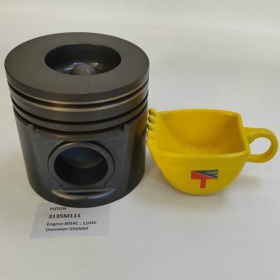 High-Performance Diesel Engine Engineering Machinery Parts Piston 3135m111 for Engine Parts 3054c 1104c Generator Set Diameter 105mm