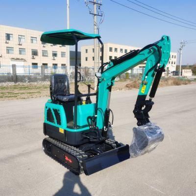 Hydraulic Multifunction Crawler Mini Excavator 1000kg Mini Digger with Zero Tail and Retractable Chassis