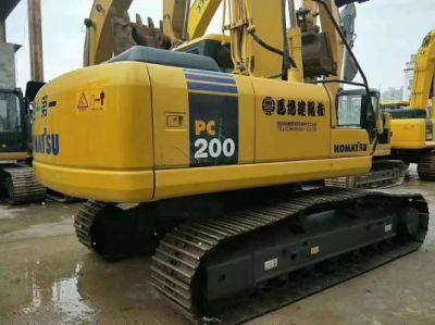 Six Cylinder Direct Injection SAA6d102e-2 Engine PC200-7 Komatsu Used Excavator 20t Used Komatsu PC200-8 Excavator Factory with Breaking Hammer