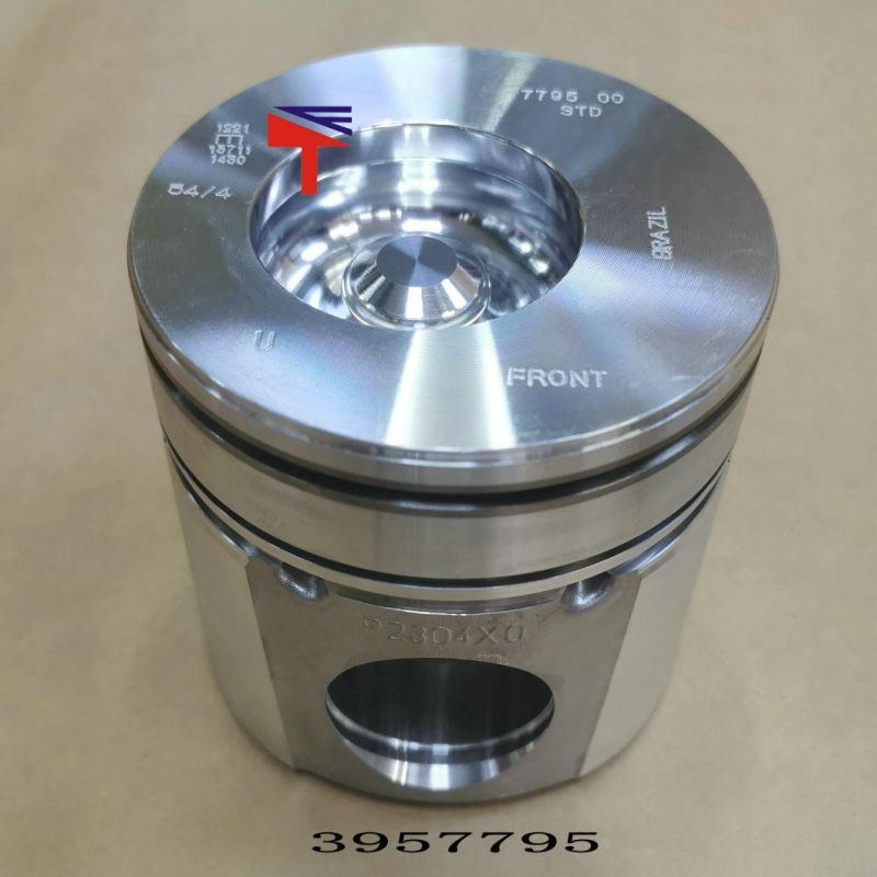 High Quality Diesel Engine Mechanical Parts Piston 3957795 for Excavator Parts PC200-6-7 Engine Parts 6bt S6d102 Generator Set