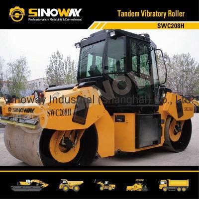 8ton Tandem Vibratory Road Roller with Cummins Engine (SWC208H)