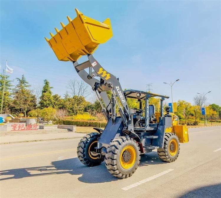 Zl20e (J) China Loader 2 Ton Wheel Front Loader with 1m3 Bucket