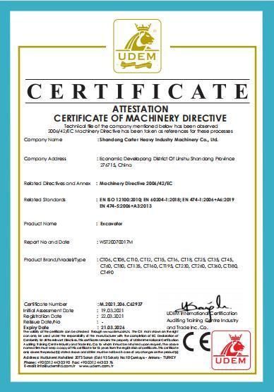 Smooth Operate 1900kg CT18 Mini Excavator with Gasoline Engine for Cold District