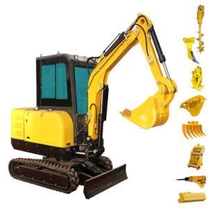 China Import 1000-1300kg Weight 1t 3t 1.5t Mini Bagger Excavators 1.5ton Free Shipping to EU with CE