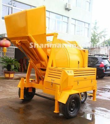 Concrete Pump with Mixer Used for Concrete Mixing