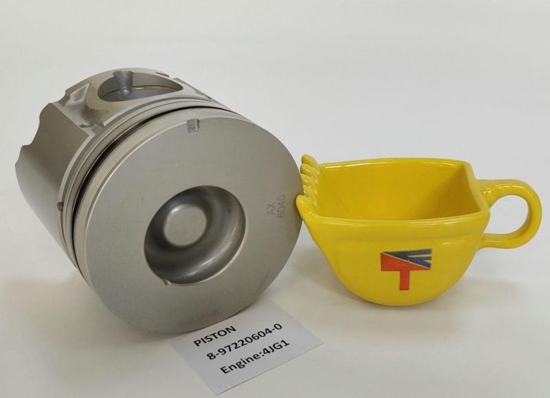 High-Performance Diesel Engine Parts Piston 8-97220604-0 for Excavator Zx70-3 Zx70-5 Engine 4jg1