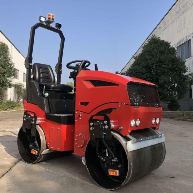 3000lbs Hydraulic Vibrating Diesel Gasoline Power Road Roller CE
