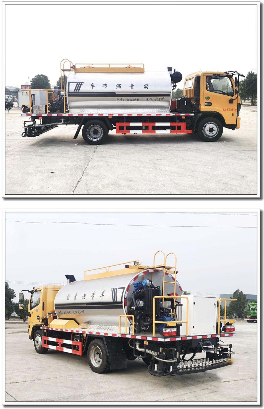 China Manufacturer Bitumen Paver Asphalt Distributor Truck with Conducting Oil Heating System