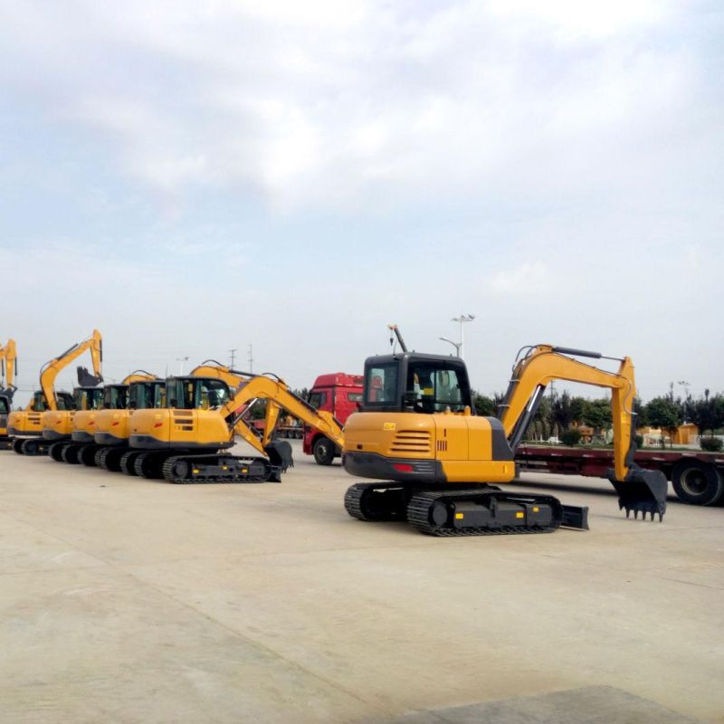 China Small Hydraulic 6 Ton Crawler Excavator Xe60d