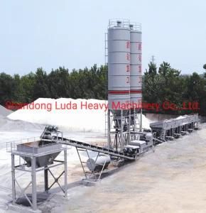 Luda 700t/H Stabilized Soil Batching Plant Station with Double Shaft Double Motor Mixer
