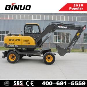 Chinese Good Quality Tire Excavator with Breaking Hammer for Sale