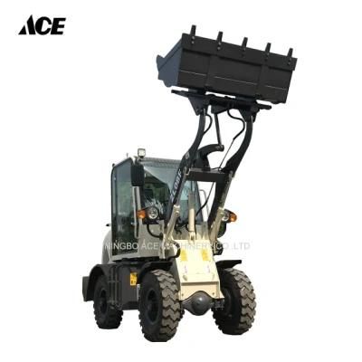 Farm Tractor Ce Wheel Loader with 0.8 Ton Payload by Electronic Joystick